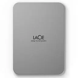 Produktbild: LaCie Mobile Drive Moon 5TB, Tragbare Externe Festplatte, 2.5 Zoll, Mac & PC, silber, inkl. Data Rescue Service (STLP5000400)