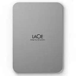Produktbild: LaCie Mobile Drive Moon 4TB tragbare externe Festplatte, 2.5 Zoll, Mac & PC, silber, inkl. 3 Jahre Rescue Service, Modellnr.: STLP4000400