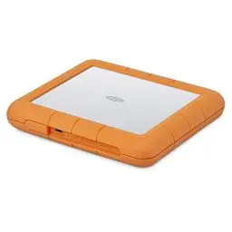 Produktbild: LaCie Rugged Raid Shuttle 8TB externe Festplatte, tragbare HDD - USB-C USB 3.0, Drop Shock Staub Wasser resistent, Mac/PC Computer Desktop Laptop, 1 Mo Adobe CC (STHT8000800)