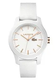Produktbild: Lacoste Analog Quarzuhr für Damen Kollektion LACOSTE.12.12 mit Weisses Silikonarmband - 2001211