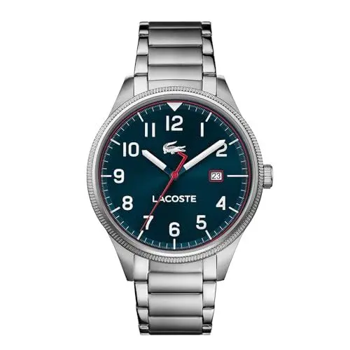 Produktbild: Lacoste Analog Quarzuhr für Herren Kollektion Club mit Silbernes Edelstahlarmband - 2011166