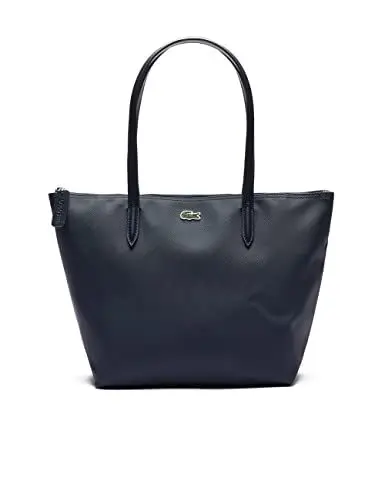 Produktbild: Lacoste Damen Shopper S Shopping Bag,Lederimitat (100% PVC),24.5x24.5x14.5, Tote-Bag Trageriemen Handtasche,BLAU (141),Einheitsgröße (One Size)