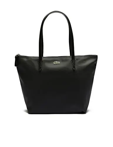 Produktbild: Lacoste Damen Shopper S Shopping Bag,Lederimitat (100% PVC),24.5x24.5x14.5, Handtasche Schultertasche,SCHWARZ (000),Einheitsgröße (One Size)