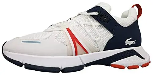 Produktbild: Lacoste Herren 43SMA0064 Athleisure-Turnschuhe, WHT/NVY/RED, 42 EU