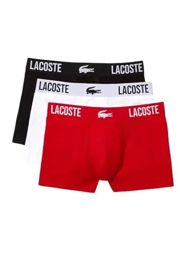 Produktbild: Lacoste Herren 5H3321 Unterwäsche, Noir/Rouge-Blanc, L