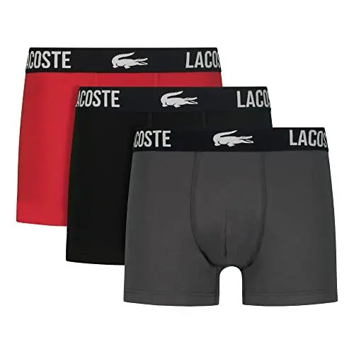 Produktbild: Lacoste Herren Boxershorts 5H1309, Männer Untershose,Pants,Shorts,Unterwäsche,Basic,kurz,Regular Fit,Schwarz,L