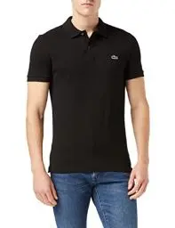 Produktbild: Lacoste Herren Polo-Shirt Kurzarm PH4012, Männer Polo-Hemd,2 Knopf,Slim Fit,Schwarz,6