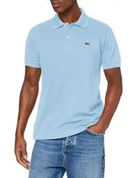 Produktbild: Lacoste Herren Polo-Shirt Kurzarm L1212, Männer Polo-Hemd,2 Knopf,Regular Fit,Blau,9