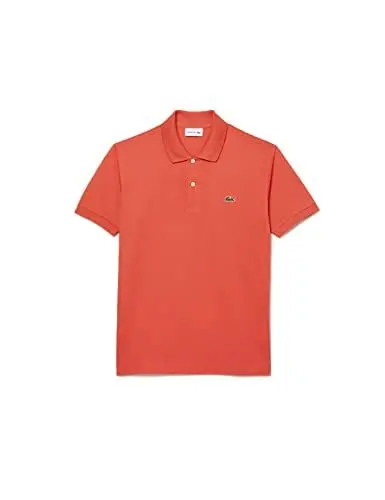 Produktbild: Lacoste Herren Polo-Shirt Kurzarm L1212, Männer Polo-Hemd,2 Knopf,Regular Fit,Orange,9