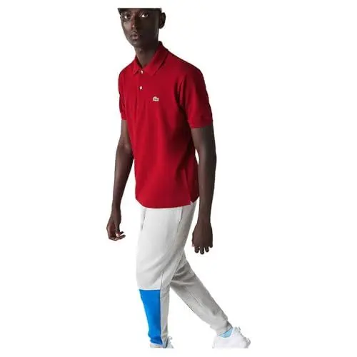 Produktbild: Lacoste Herren Polo-Shirt Kurzarm L1212, Männer Polo-Hemd,2 Knopf,Regular Fit,Rot,7