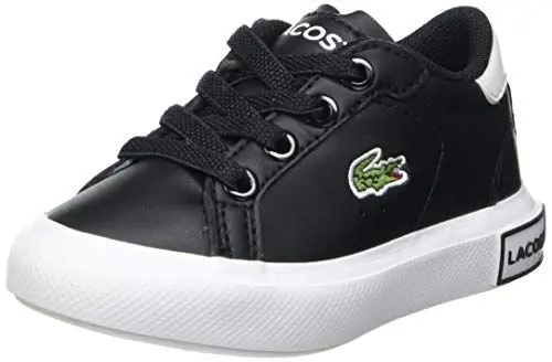 Produktbild: Lacoste Jungen Unisex Kinder POWERCOURT 0721 1 Sui Sneakers, Blk/Wht, 19.5 EU