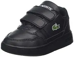 Produktbild: Lacoste Unisex - Baby Low-Top Sneaker T-Clip 222 1 Sui, Kleinkinder Halbschuhe,Wechselfußbett,Klettschuhe,Klettverschluss,SCHWARZ (02H),20 EU / 4 UK