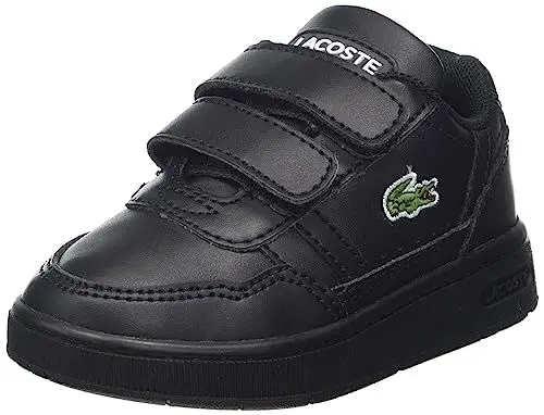 Produktbild: Lacoste Unisex - Baby Low-Top Sneaker T-Clip 222 1 Sui, Kleinkinder Halbschuhe,Wechselfußbett,Klettschuhe,Klettverschluss,SCHWARZ (02H),20 EU / 4 UK