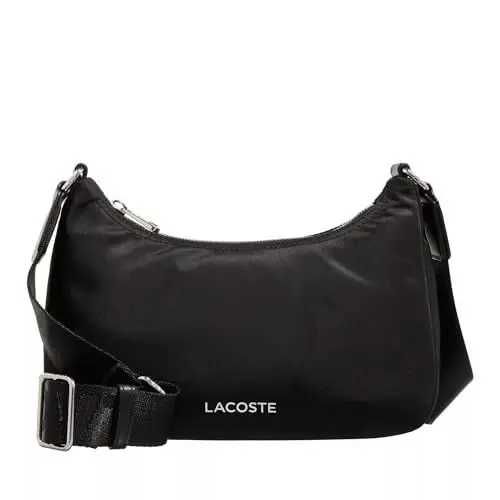 Produktbild: Lacoste Unisex - Erwachsene Umhängetasche HOBO Bag, Handtasche,Schultertasche,Cross-Body,Noir (000),Einheitsgröße (One Size)