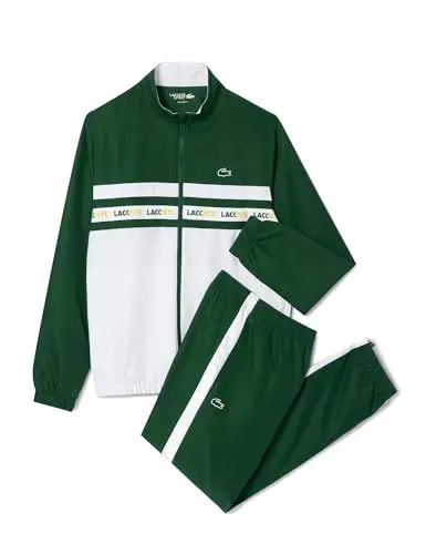 Produktbild: Lacoste Herren Trainingsanzug WH7567, Männer Jogger,Trainingshose,Sporthose,Regular Fit,Grün,5 (L)