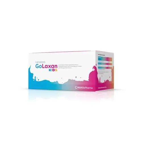 Produktbild: Lactobact Golaxan Kids Pulver 14 Stk - Bei anhaltender Verstopfung - Unterstützt weicheren Stuhl und fördert einen regelmäßigen Stuhlgang