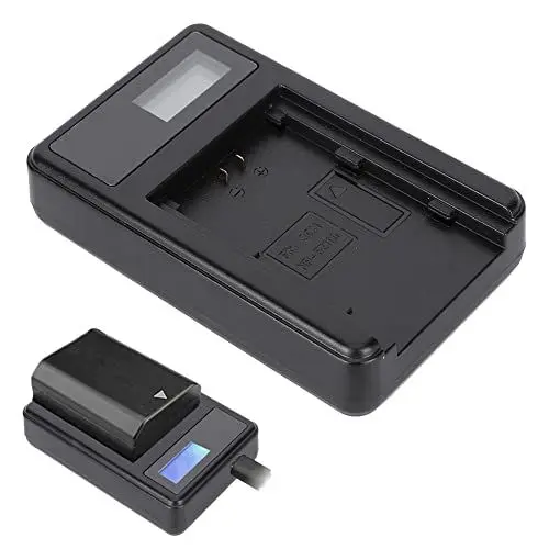 Produktbild: Ladegerät der USB-Single-Slot-Kamera NP-FZ100 mit LCD-Display für Sony Alpha 9 A9 9R A9R 9S A9S A7RIII A7R3 7RM3 A7m3 BC-QZ1