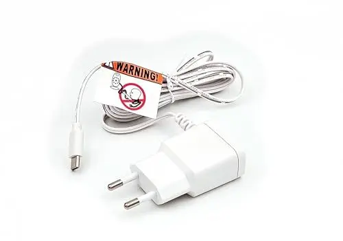 Produktbild: AURUM Ladegerät für Babyphone GHB, Boifun, Luvion, Oretti, Cosansys, Oleke, TrueLife, Lionello u. a. Babyfon Ladekabel (Typ B)