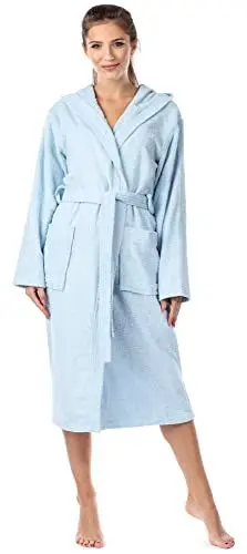 Produktbild: Ladeheid Damen Frottee Bademantel aus 100% Bio-Baumwolle LA40-225 (Hellblau (P14), L)