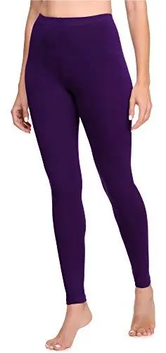 Produktbild: Ladeheid Damen Lange Leggings aus Viskose LA40-201(Pflaume, 44)