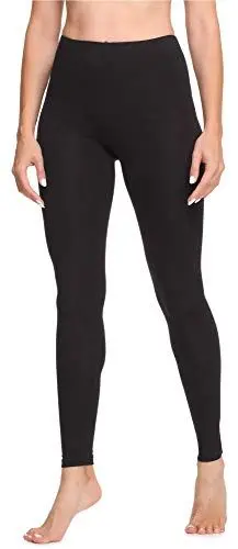 Produktbild: Ladeheid Damen Lange Leggings aus Viskose LA40-201(Schwarz, 42)
