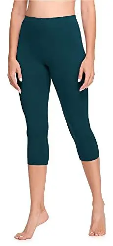 Produktbild: Ladeheid Damen Leggings 3/4 aus Viskose LA40-202(Smaragdgrün, 38)