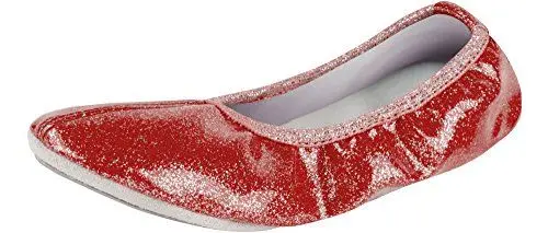 Produktbild: Ladeheid Damen Mädchen Ballet Flat Geschlossene Ballerinas LAAK008 (Rot, 37 EU)