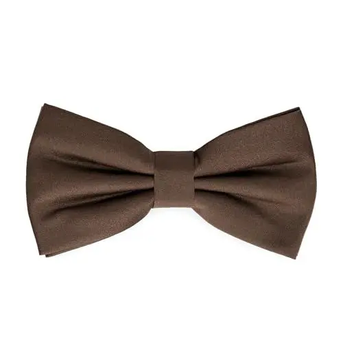 Produktbild: Ladeheid Elegante Herren Fliege - Hochwertig, Matt, Verstellbar, Perfekt für Hochzeit, Party, Büro. Ideal für Männer, Frauen, Teenager BMM (12cm x 6cm, Braun)