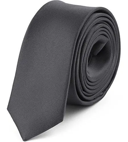 Produktbild: Ladeheid Herren Schmale Krawatte SP-5 (150cm x 5cm, Graphit)