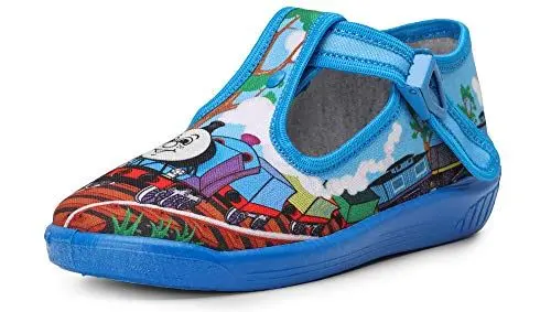 Produktbild: Ladeheid Kinder Hausschuhe LARW001 (Blau Zug, 21 EU)