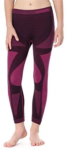 Produktbild: Ladeheid Kinder Mädchen Jungen Thermoaktive Lange Unterhose LASS0010 (Schwarz/Rosa, 158-164)