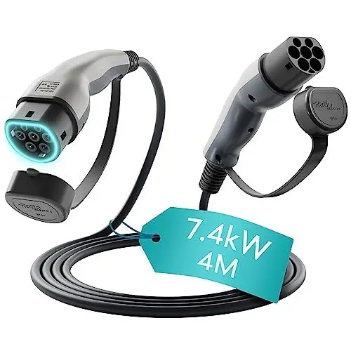 Produktbild: Ladekabel Typ 2 Stecker 1 Phase 32 Ampère 7,4 kW 4 Meter