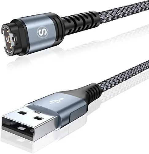 Produktbild: Ladekabel für Garmi 1.2m,Sweguard Garmi Nylon Geflecht Fenix 7 7S 7X 6 6S 6X Pro 5 5S 5X Plus,Epix 2,Forerunner 745 935 945 45 45S 245,Approach S10 S40 S60,Vivoactive 3 4 4S,Vivomove 3 3S,Instinct