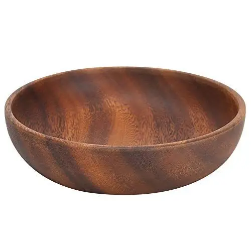 Produktbild: Ladieshow Schüssel Holz, 17.5 * 4cm Holz Snack Dish Obst Essen Salat Suppe Schüssel für Home Coffee Shop Verwendung
