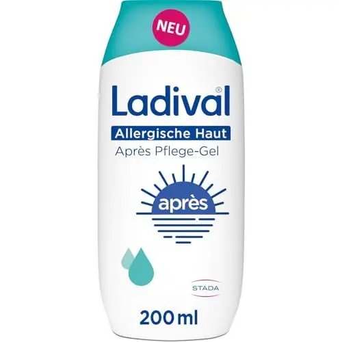 Produktbild: Ladival Après Pflege Gel für allergische Haut - Sonnencreme kühlend und feuchtigkeitsspendend bei Sonnenallergie und Mallorca-Akne, für empfindliche Haut, Erwachsene und Kinder ab 6 Monaten, 200ml