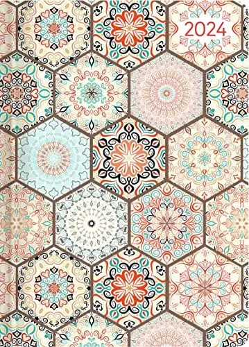 Produktbild: Ladytimer Oriental Pattern 2024 - Taschenkalender A6 (10,7x15,2 cm) - Weekly - 192 Seiten - Notiz-Buch - Termin-Planer - Alpha Edition