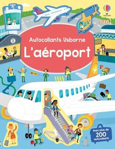 Produktbild: L'aéroport - Autocollants Usborne - Dès 3 ans: Avec plus de 200 autocollants