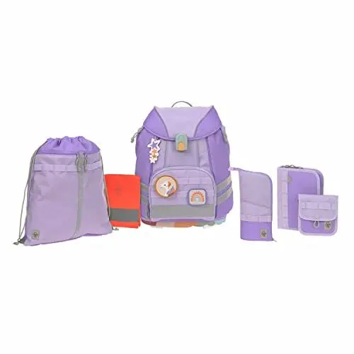 Produktbild: LÄSSIG 7-teiliges Schulranzen Set Kinder/School Set Flexy Unique violet