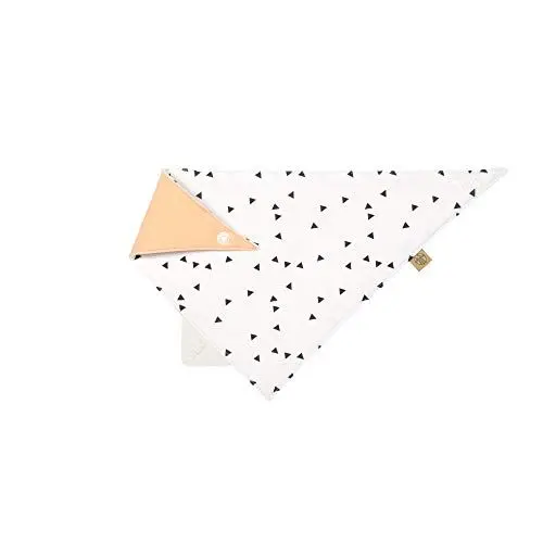 Produktbild: LÄSSIG Baby Bandana mit Beißhilfe Lätzchen Baumwolle Druckknopf saugfähig doppellagig beidseitig tragbar/Bandana, Little Spookies, orange