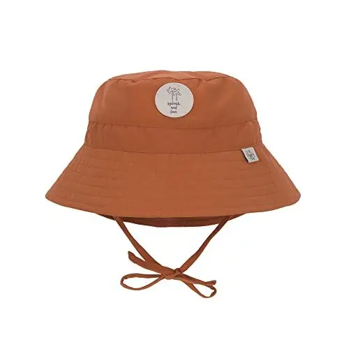 Produktbild: LÄSSIG Baby Kinder Fischerhut Sonnenhut Strandhut Kinderhut Atmungsaktiv Sonnenschutz UV-Schutz 80/Sun Protection Fishing Hat rust, 3-6 Monate, 43/45