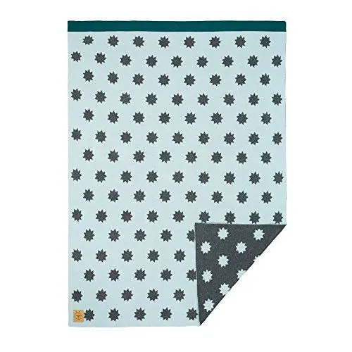 Produktbild: LÄSSIG Baby Kinderdecke Strickdecke weich Bio-Baumwolle GOTS zertifiziert/Baby Blanket Little Chums Stars mint