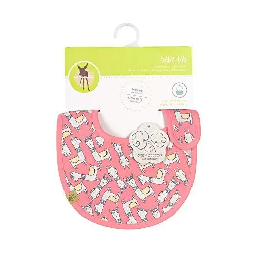 Produktbild: LÄSSIG Baby Lätzchen wasserabweisend Klettverschluss Baumwolle/Baby Bib Small, Glama Lama