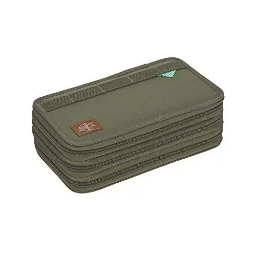 Produktbild: LÄSSIG Federmäppchen befüllt 20-teilig / School Triple Pencil Case Unique Olive