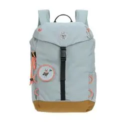 Produktbild: LÄSSIG Kinder Wanderrucksack Kinderrucksack mit Brustgurt gepolsterte Schultergurte wasserabweisend, 14 Liter/Big Outdoor Backpack Nature Hellblau