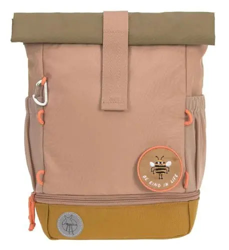 Produktbild: LÄSSIG Kindergartenrucksack Kinderrucksack Rolltop mit Brustgurt wasserabweisend, 11 Liter/Mini Rolltop Backpack Nature Braun