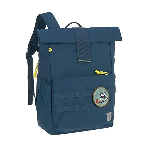Produktbild: LÄSSIG Kinderrucksack mit Brustgurt Freizeitrucksack wasserabweisend, 12 Liter/Medium Rolltop Backpack pink