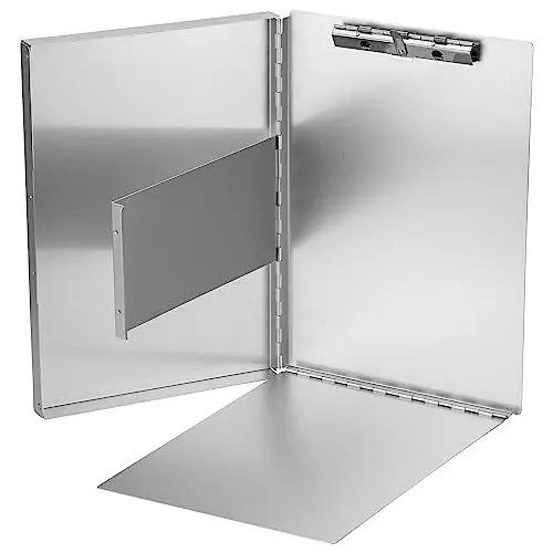 Produktbild: Läufer 30517 Formularhalter mit Box, Aluminium, seitlich öffnend, mit Halteklemme