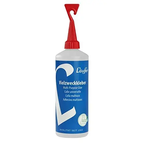 Produktbild: Läufer transparenter Vielzweckkleber, universeller Klebstoff in 100g Flasche, Verstreichkopf, ohne Lösungsmittel