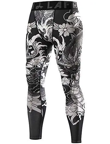 Produktbild: LAFROI Herren Schnelltrocknende Kompressions-Leggings-YSK08 (Dragon,MD)