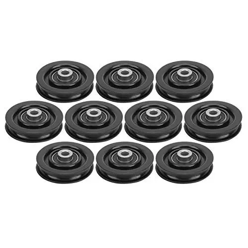 Produktbild: Lager-Riemenscheiben-Rad, Riemenscheiben-Rad für Kabel, 10 Stück, Universal-Nylon-Lager-Riemenscheiben-Rad, Ersatz-Fitnessgeräte für Kabelmaschine, (90mm)